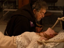 Al Pacino as Father Theophilus Riesinger in “The Ritual.”