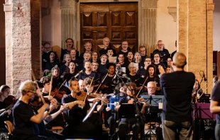 Concert at the Santa Maria dell'Olivo convent in Maciano, Italy, in July 2024. Credit: Courtesy of Amici della Nave Association