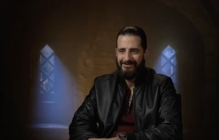 Catholic actor Jonathan Roumie, known for his role as Jesus Christ in “The Chosen,” speaks with CNA during a press junket interview on March 19, 2025, in Dallas at the Season 5 premiere of “The Chosen: Last Supper.” Credit: EWTN screenshot/Francesca Fenton/CNA